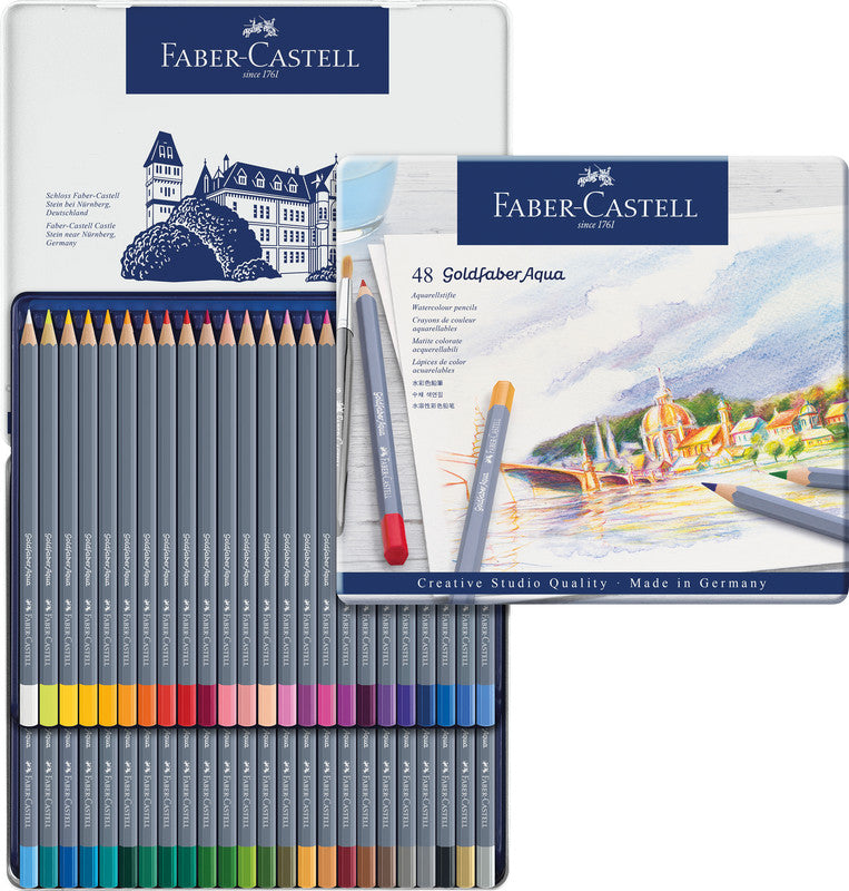 Faber-Castell Aquarellfarbstifte Goldfaber Aqua – 48 Farben