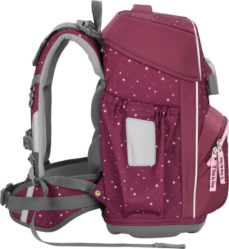 Step by Step Basis Schulrucksack-Set – 4-teilig – Berry Stars