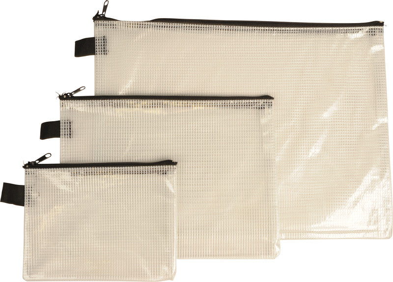 Rexel Reissverschlusstasche – für A5-Dokumente – 247 × 183 mm, Kunststoff, Schwarz – 1 Stück