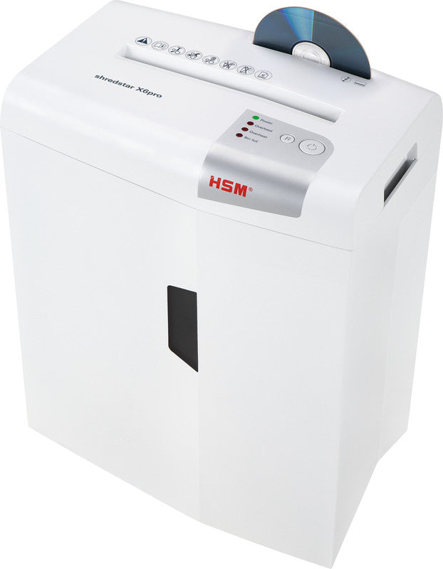 HSM X6pro – Aktenvernichter, DIN P-5, Mikroschnitt 2 × 15 mm, 6 Blatt, 20 l, A4