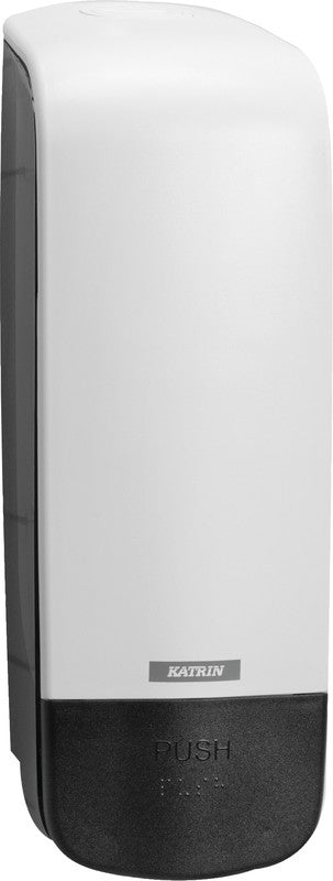 Katrin Inclusive Manueller Seifenspender – Wandmontage – 1'000 ml, Weiss, Kunststoff