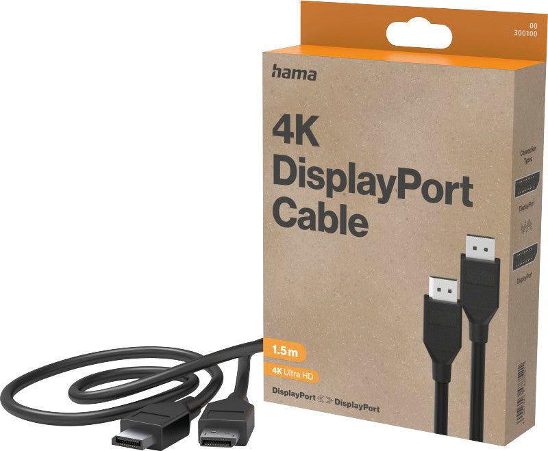 Hama DisplayPort-Kabel – 1,5 m, schwarz