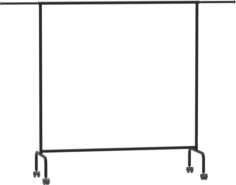 MAULlimbo Garderobenständer – Metall – Schwarz – 1'510 mm – 4 Doppel-Lenkrollen