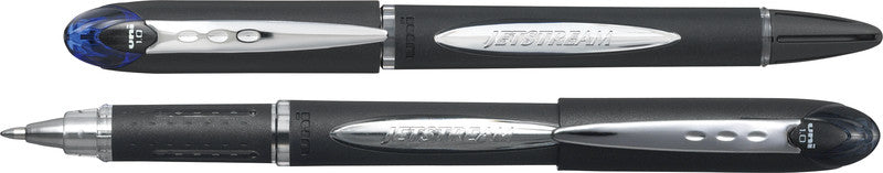 Uni-Ball Jetstream – Tintenroller, wasserfest, mit Kappe, 0,45 mm, schwarz