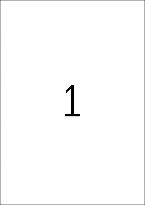 HERMA Schuletiketten – 210×297 mm, 20 Stk, 20 Bogen, Papier, ablösbar