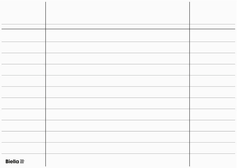 Biella Karteikarte A6 quer, liniert, weiss, 205 g/m², Karteikarton – 100 Stück