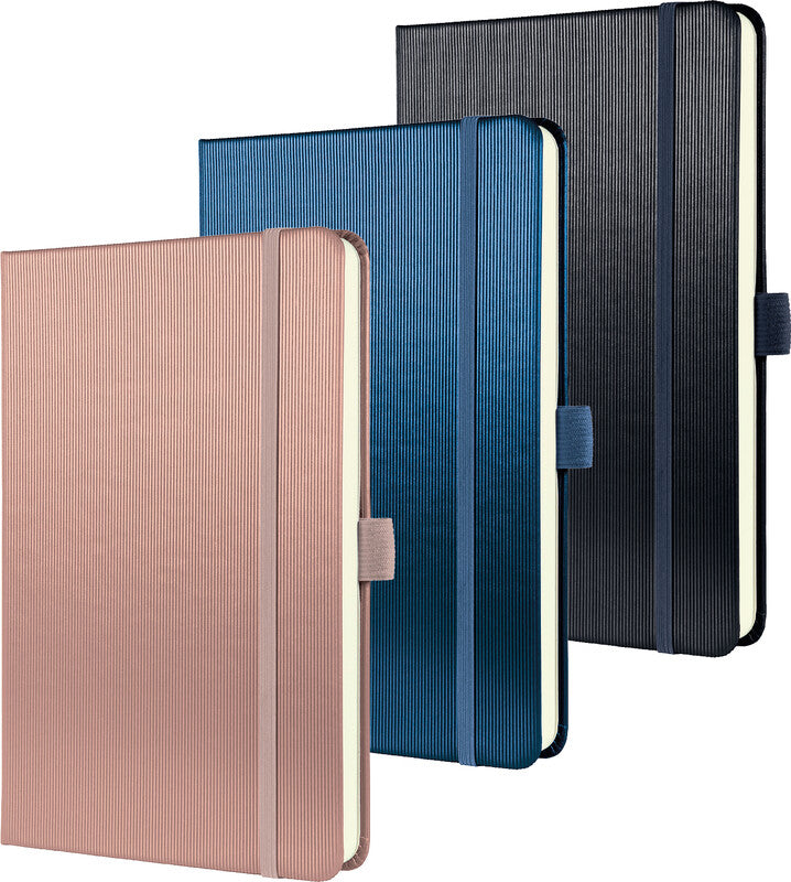 Sigel Notizbuch Conceptum, A5, kariert, Fadenheftung, 194 Seiten, 80 g/m² – blau