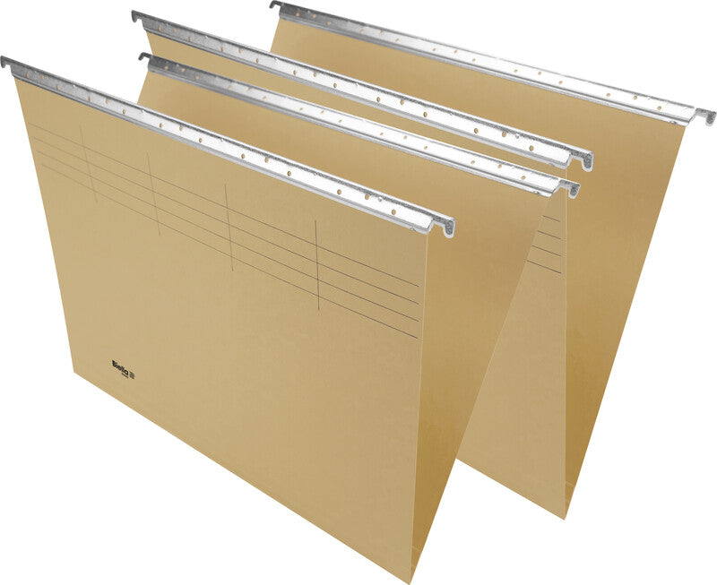 Biella Hängeordner für A4 – Karton, Olivgrün, 320 × 260 mm, mit Vordruck