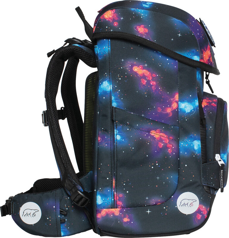 Beckmann Schulrucksack Plus Air – Ninja Elements – 20 l – 28,0×40,5×23,0 cm – recycelte Materialien