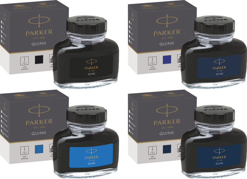Parker Füllhaltertinte für Kolbenmechanik, Konverter – blau, geruchsarm, 57 ml