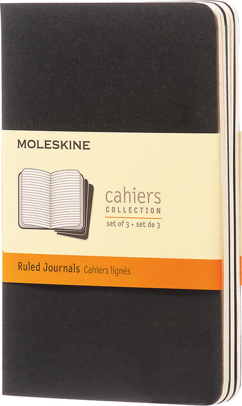 Moleskine Notizheft Cahiers Collection, Karton, 80 Seiten, 70 g/m² – Packpapierbraun, 3er-Pack