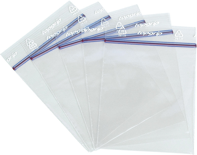 Topgrip Verschlussbeutel, transparent – 150 × 180 mm – 100 Stk.