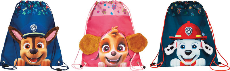 Fabrizio Sportbeutel Paw Patrol – 4 l, Motiv Chase, 32 × 36 cm