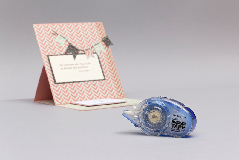 Tombow Maxi Power Kleberoller – Roller, permanent, transparent, nachfüllbar, tropffrei, für Basteln