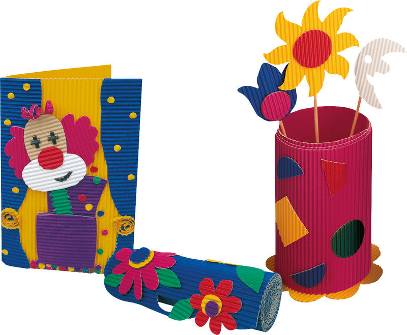 Folia Wellkarton Bogen matt, strukturiert – zitronengelb – 50 × 70 cm, 1 Bogen – zum Basteln