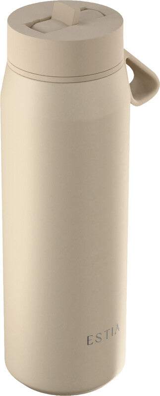 Estia Pulse Isolierflasche 500 ml – Doppelwandig 12 h Heiss / 24 h Kalt, Edelstahl, Schraubdeckel