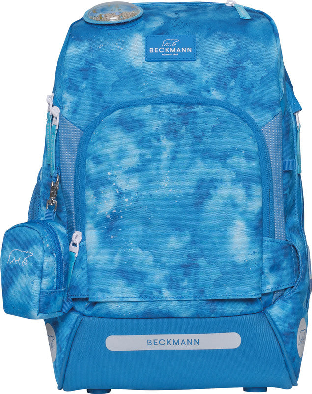 Beckmann Schulrucksack Active Air Flx – 6-teilig – Ocean – Recycelte Materialien – B 26,0×H 39,0×T 22,0 cm