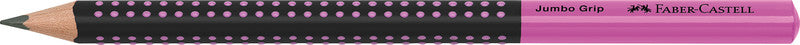 Faber-Castell Grip Jumbo Zweifarbiger Bleistift, Dreikant, Grip-Zone B, Mine Ø 3,25 mm, farbig sortiert