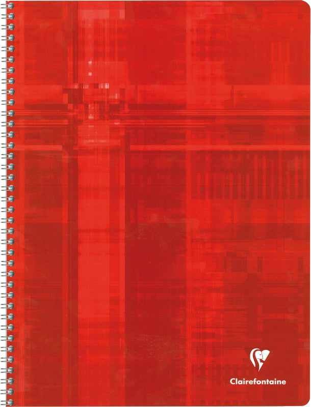 Clairefontaine Spiralheft, 240 × 320 mm, kariert 5 mm, 50 Blatt, 50 g/m² – sortiert
