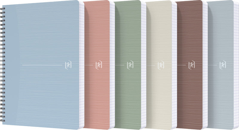 Elba Collegeblock A4, kariert, Spiralbindung, 90 Blatt, 90 g/m² – blau, für SCRIBZEE App