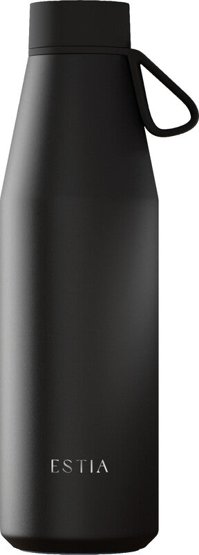 Estia Flow Isolierflasche 500 ml – Doppelwandig 12 h Heiss / 24 h Kalt, Edelstahl, Schraubdeckel