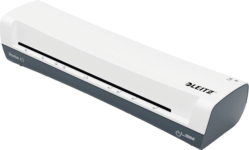 Leitz iLAM Home Laminiergerät A3 – 2-Rollen, 75–125 µm, Aufheizzeit 3 Min., 300 mm/min, Weiss