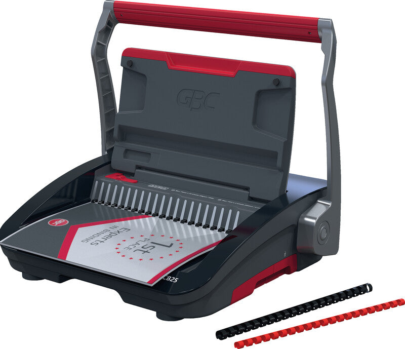 GBC CombBind CB25 Stanz- und Bindemaschine – Plastikbindung, für 21-Loch, A4, bis 25 Blatt