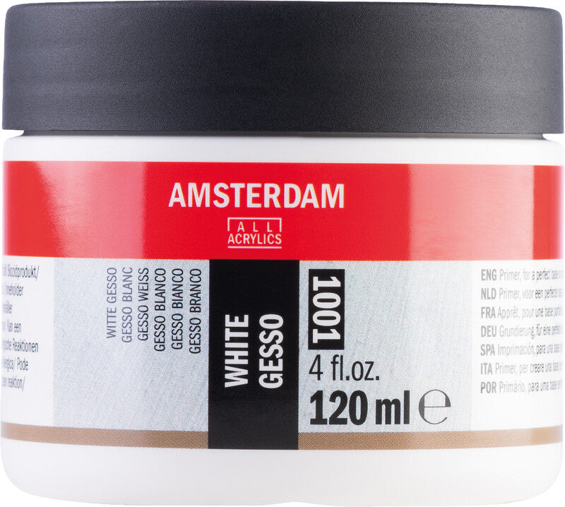 Royal Talens Gesso-Grundierung – Weiss – 120 ml – für Leinwand, Holz, Beton
