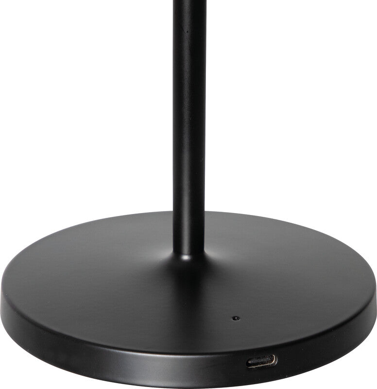 MAUL LED Tischleuchte Nina – Akku, USB-C, dimmbar – 4000 K – 210 lm 3 W – Grau Aluminium