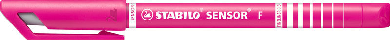 STABILO Sensor F Fineliner – 6er-Set 0,3 mm – 6 Farben, sortiert