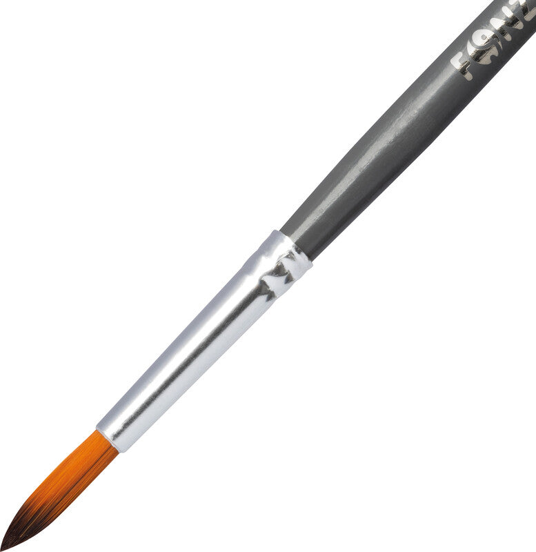 Fonzell Creative Aquarellfarbstifte-Set – 12 Farben, rund, Mine Ø 3,3 mm, mit Pinsel, Dreiecksetui