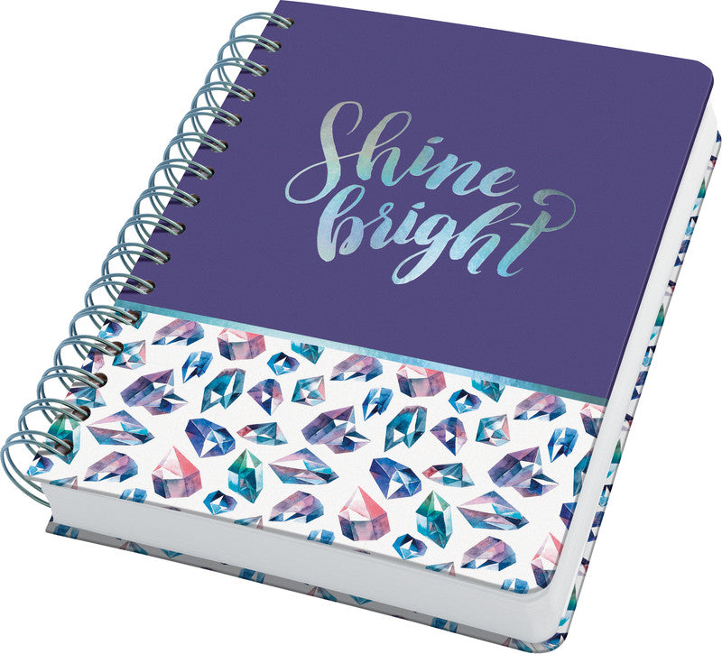 Sigel Spiralbuch JOLIE, 168 × 215 mm, punktkariert, Spiralbindung, Hardcover, 240 Seiten – mehrfarbig