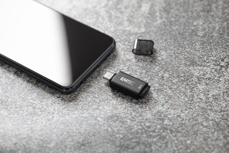Emtec D400 USB-Stick – 64 GB, USB 3.2, recyclingfähig