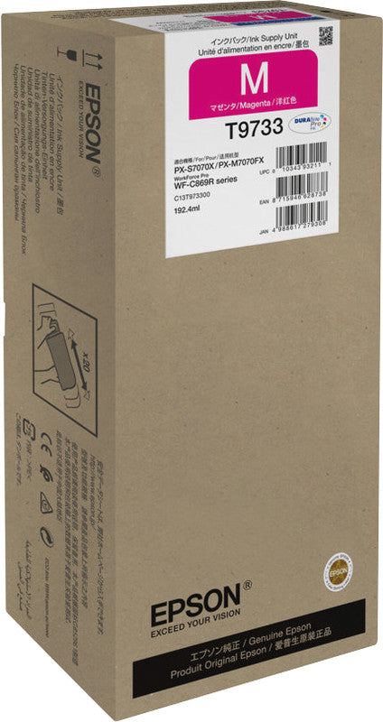 Epson Tintenpatrone T9733, Magenta, 22'000 Seiten – für Tintenstrahldrucker/Multifunktionsgeräte