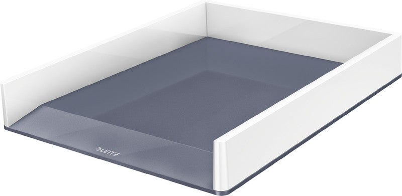 Leitz Briefkorb – Kunststoff, metallisch, weiss, Serie 53611001