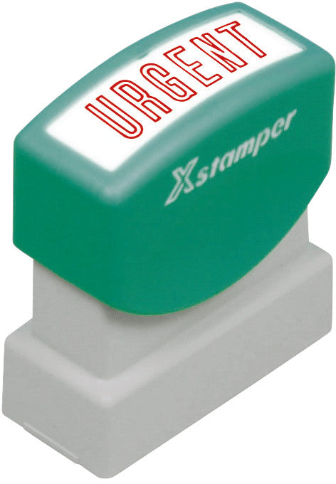 X-stamper Motivstempel – Motiv: Dringend, selbstfärbend, Kunststoff, 13 × 42 mm, Französisch