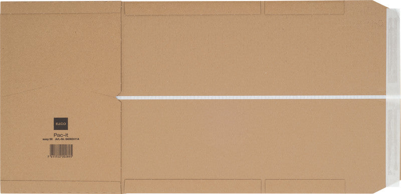 Elco pac-it EASY Versandverpackung, braun – 372 × 284 × 80 mm