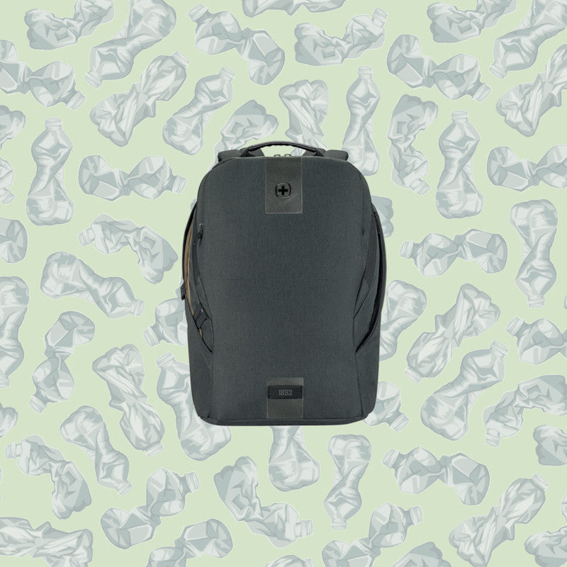 Wenger/SwissGear Wenger MX ECO Light – Notebook-Rucksack – für 16" Notebook, 19 l, rPET, Grau, Anti-Diebstahl-Verschluss