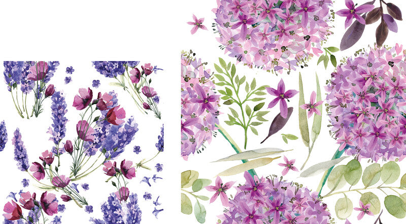 Fasana Servietten Gelbes Blumenmuster – 33 × 33 cm – 3-lagig, Tissue – 20 Stk., FSC
