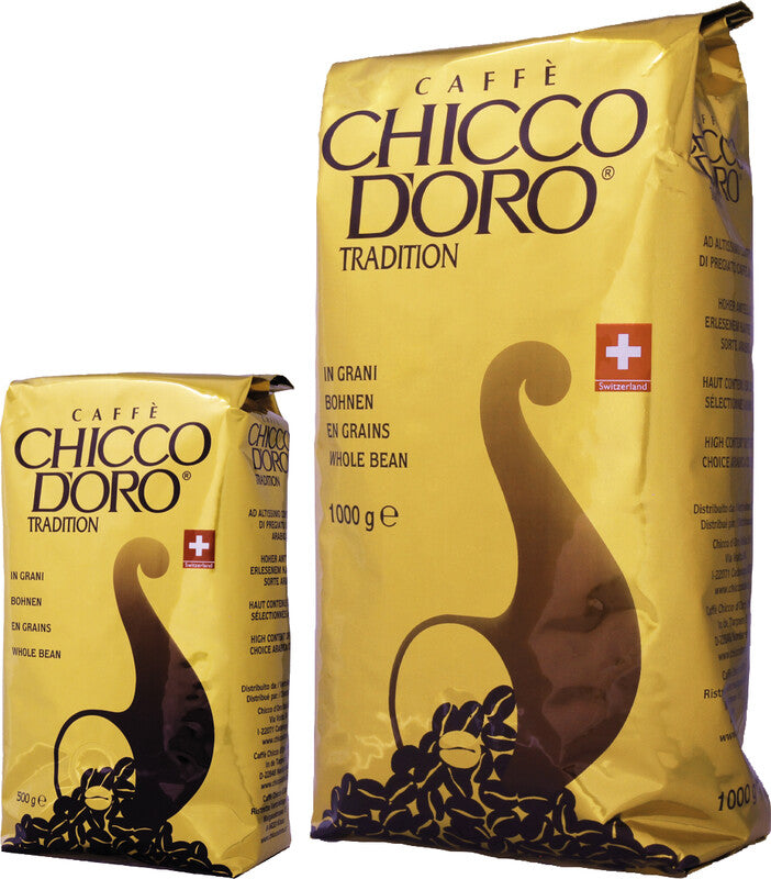 Chicco d'Oro Bohnenkaffee Tradition – 1 kg – Arabica – Röstgrad mittel – Intensität 4,5/7