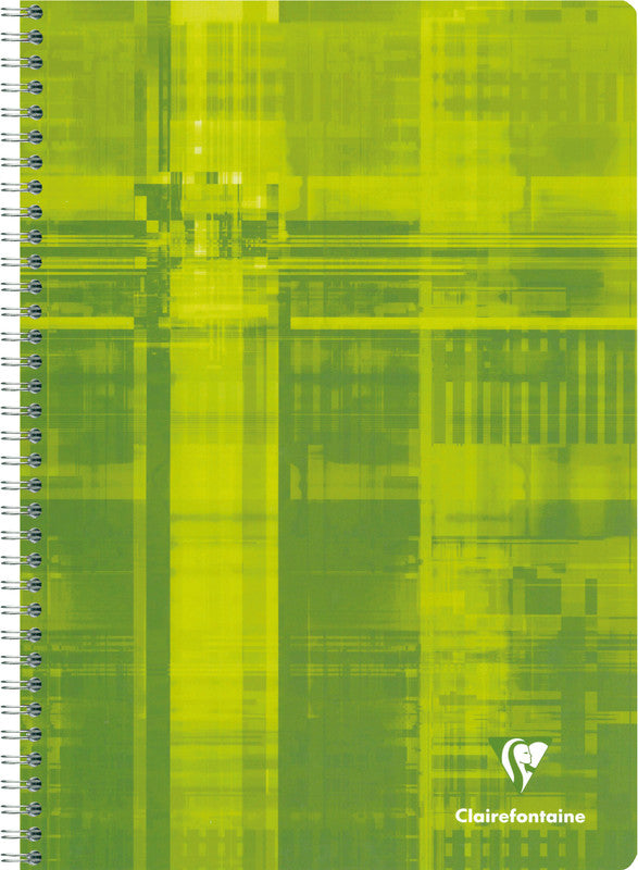 Clairefontaine Spiralheft A4, kariert 5 mm, Spiralbindung, Karton, 112 Blatt, 112 g/m² – farbig sortiert