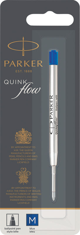 Parker Kugelschreiber-Mine Quinkflow für Parker-Modelle – Blau, 1 mm, dokumentenecht, 1 Stk.