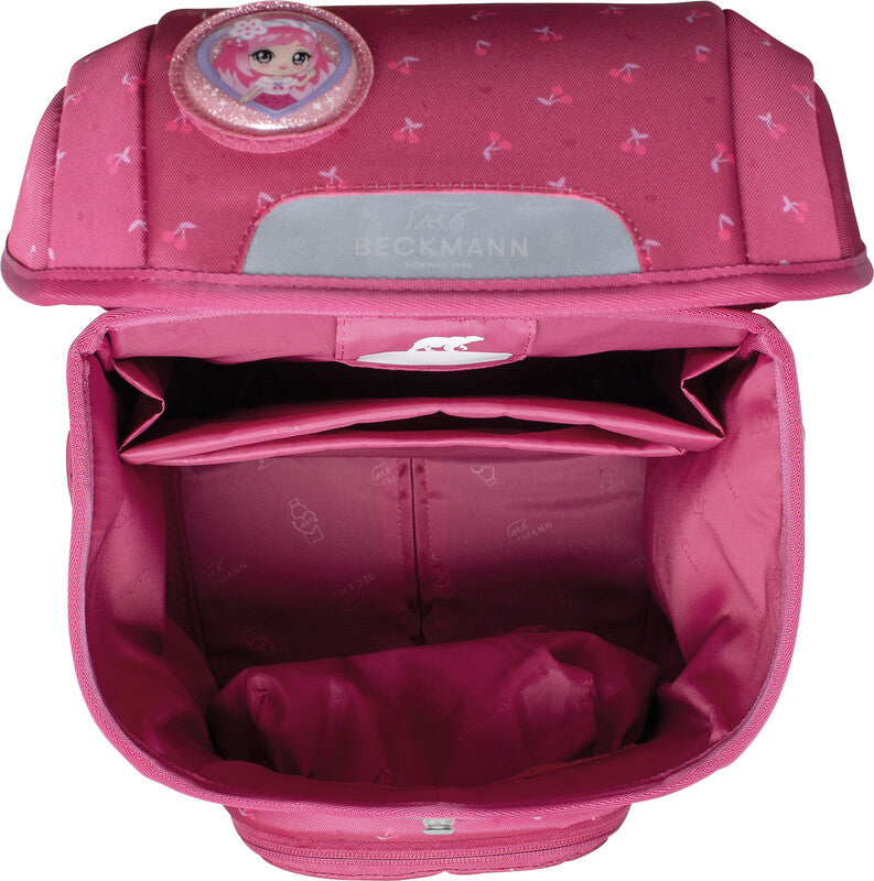 Beckmann Schulrucksack Plus Air – Cherry – aus recyceltem PET