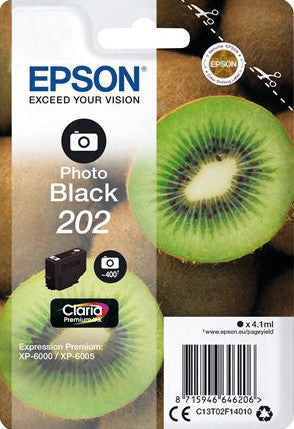 Epson Tintenpatrone C13T02F14010, schwarz, 4,1 ml, original – für Tintenstrahldrucker und Multifunktionsgeräte