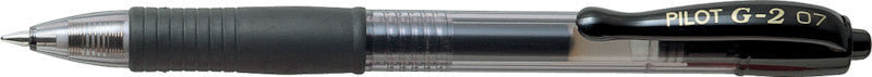 Pilot G-2 Gelschreiber – Schwarz, 0,7 mm, dokumentenecht, Druck, nachfüllbar