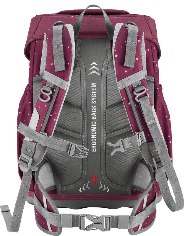 Step by Step Basis Schulrucksack-Set – 4-teilig – Berry Stars