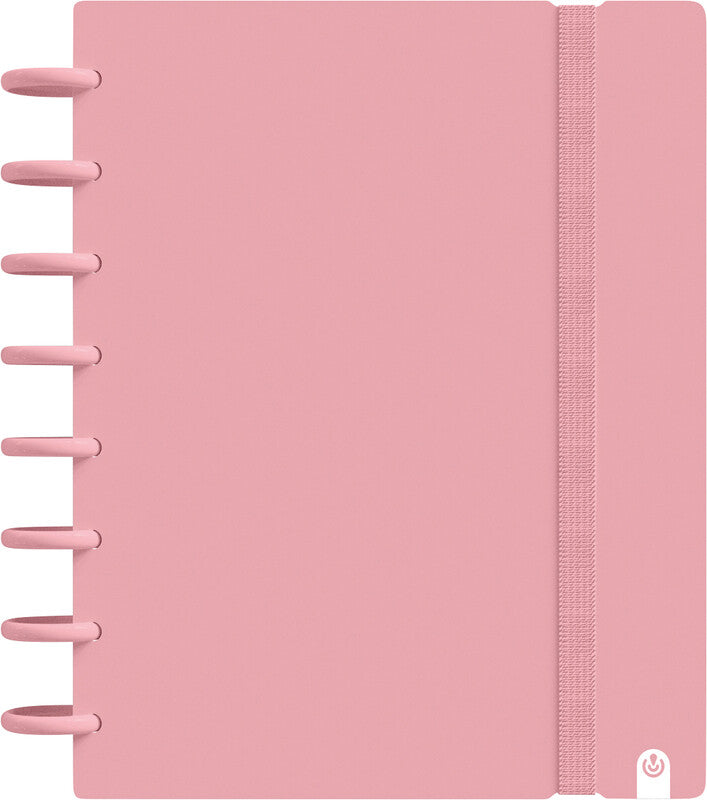 Carchivo Spiralblock A5, kariert, 80 Blatt, spezielle Perforierung, 100 g/m² – pastellpink