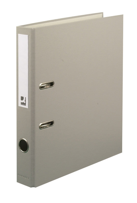 Q-connect Ordner – A4 hoch – 2-Ring Hebelmechanik, Rücken 40 mm – grau, FSC