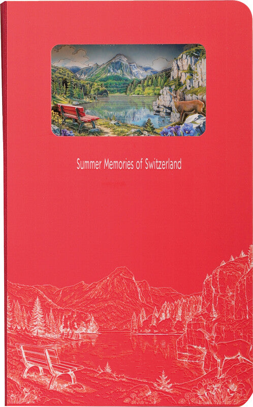 Buddhiherz Notizbuch – 110 × 180 mm – 150 g/m² – gebunden, 3D-Lasergravur, abgerundete Ecken, rot