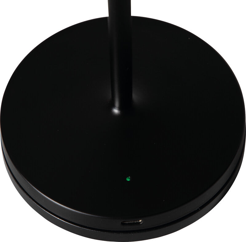 MAUL LED Tischleuchte Nina – Akku, USB-C & Ladestation, stufenlos dimmbar – 4000 K – 210 lm 3 W – Schwarz
